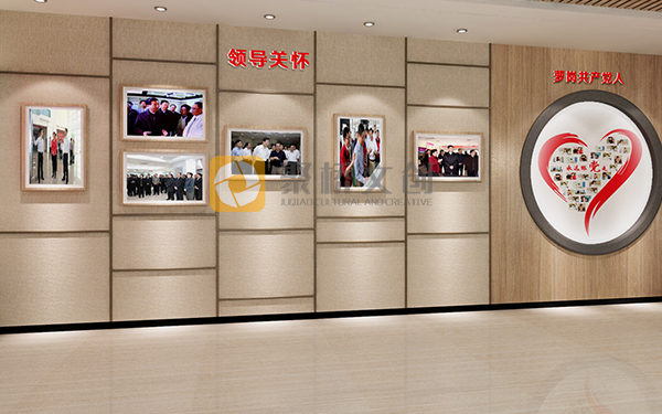 紅色文化展廳設計效果圖，常見功能區域劃分